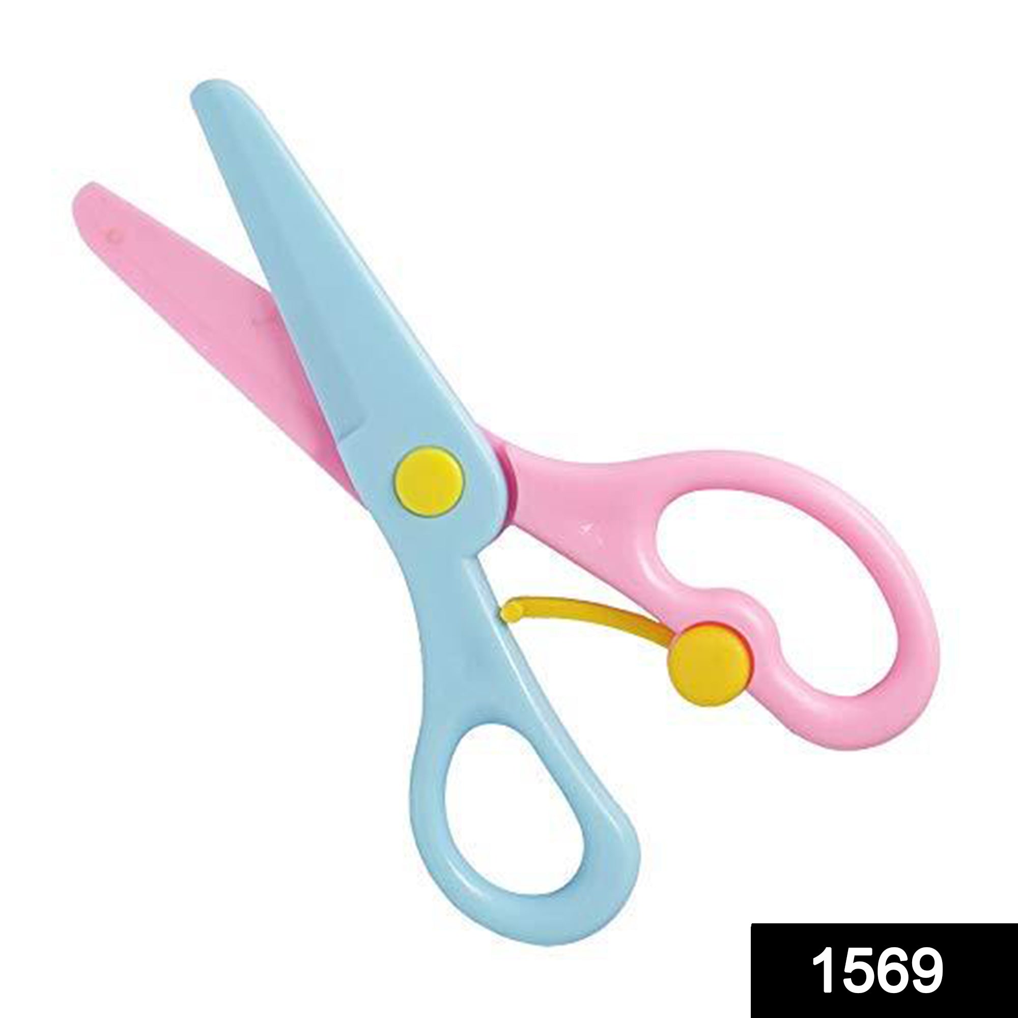 1569 Kids Handmade Plastic Safety Scissors Safety Scissors 