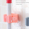 2177 Magic Sticker Series Self Adhesive Mop and Broom Holder 