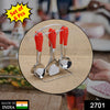 2701 6 Pc SS Serving Spoon stand used in all kinds of household and kitchen places for holding spoons etc. 