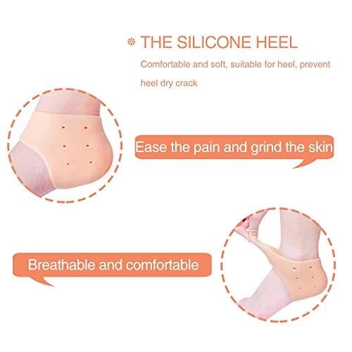 339 Moisturizing Skin Softening Silicone Gel for Dry Cracked Heel Repair (Multicolour) Gharbaar Store