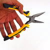 9166 Sturdy Steel Combination Plier Double Color Sleeve 