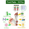 644 kinoki Cleansing Detox Foot Pads, Ginger & salt Foot Patch -10pcs (Free Size, White) 