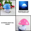 0254 Automatic Night Sensor Mushroom Lamp (0.2 watt, Multicolour) 