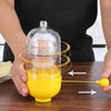 7156A MANUAL EGG PULLER SCRAMBLER HOUSEHOLD WHITE EGG YOLK MIXER KITCHEN TOOL MIX MANUAL SCRAMBLER CONVENIENT WITHOUT BREAKING EGGS.