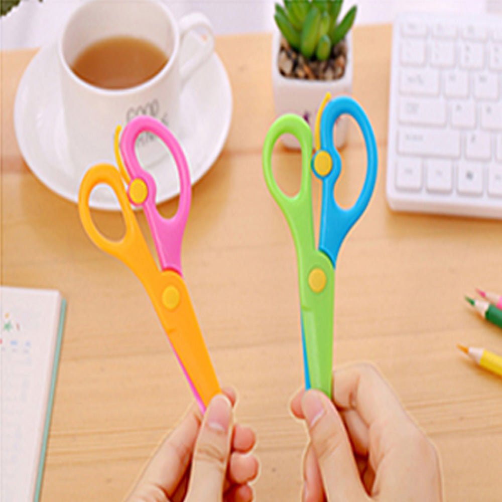 1569 Kids Handmade Plastic Safety Scissors Safety Scissors 