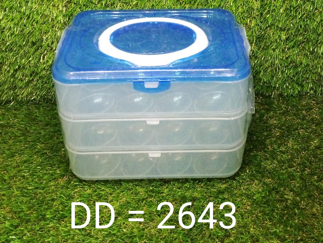 2643 3-Layer Plastic Refrigerator Egg Storage Box (36 Grid) 